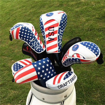 USA Flag Head Cover For Driver/Fairway wood/Hybrid - CraftsmanGolf